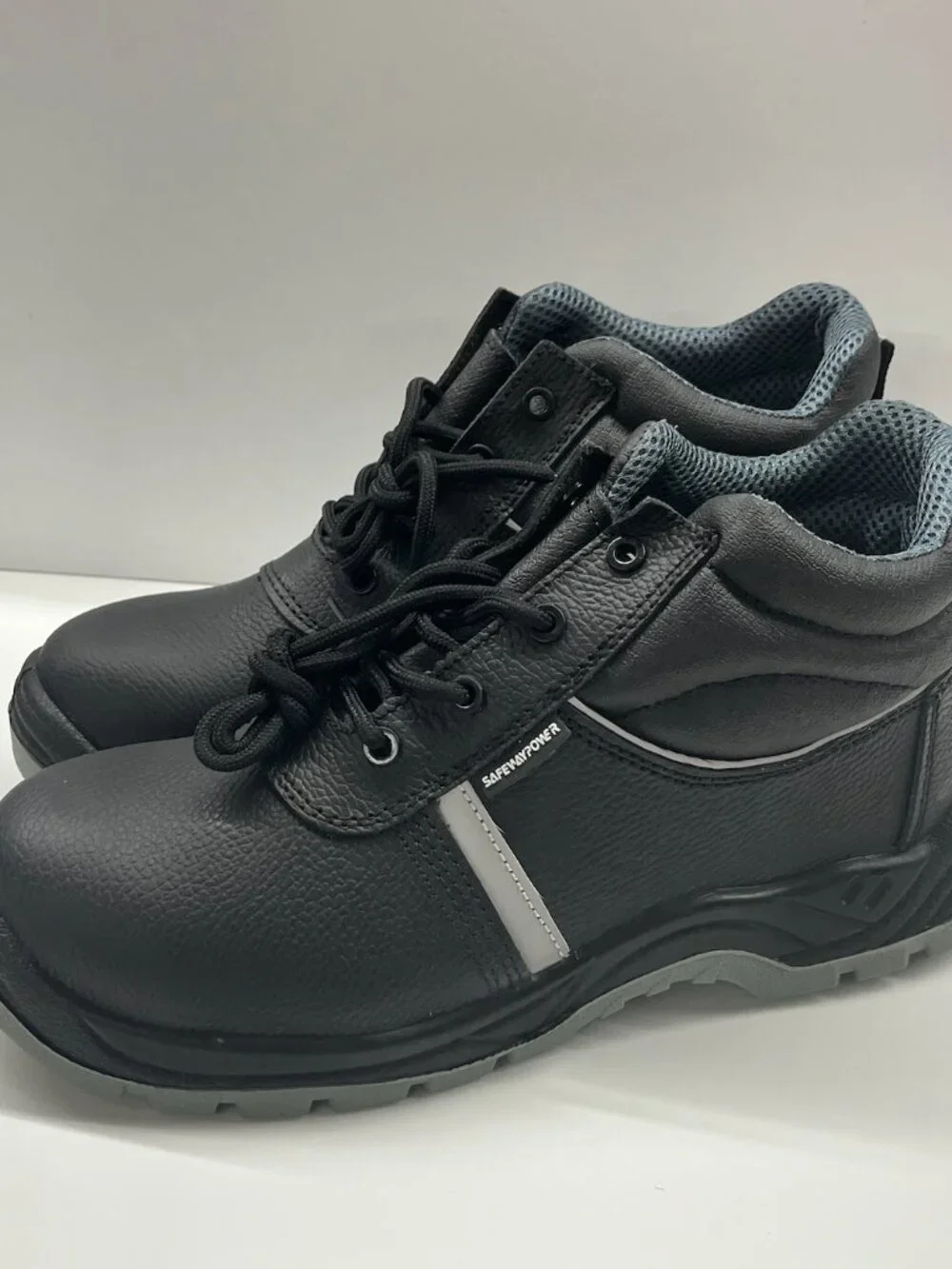 NEW Safewaypower Men's Steel Toe Slip-Resistant Safety Work Boots Size 10